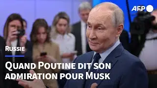 Vladimir Poutine salue les ambitions spatiales d'Elon Musk | AFP
