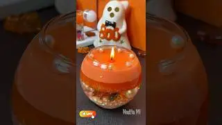 Осенняя свеча своими руками | Водная свеча и ASMR🍁🎃