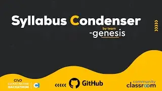 Cloud native Hackathon   Syllabus Condenser