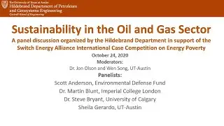 Sustainability in the oil and gas sector-October 24th, 2020
