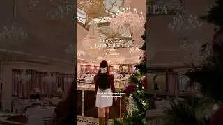 🎄Christmas afternoon tea at The Georgian at Harrods 🇬🇧 #londonchristmas #harrods