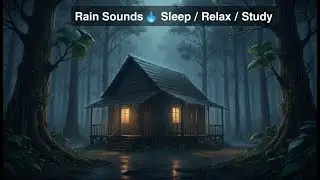 Night Rain Sounds 🌧️ Seamless Loop | Deep Sleep, Relax, Study | Live Ambient Rain