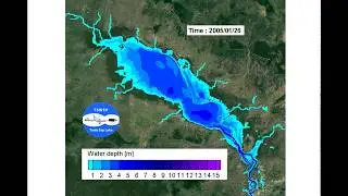Flood pulse in Tonle Sap Lake.