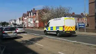 Merseyside Police Cell Van responding