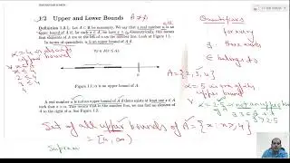 4 Real Analysis Bounded and Unbounded sets-LUB (Supremum) and GLB (Infimum)