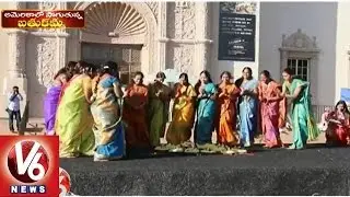 US Telangana NRIs grandly celebrate Bathukamma festival