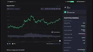 Algorand is a Bigtime Undervalued Gem!! ALGO Coin Analysis