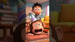 Floor is Lava  #animation #funny #bongoboom #comedy #cartoon #kids #kidsfun #kidsvideo #monkey