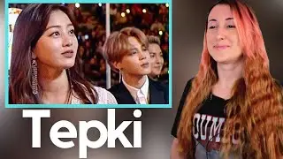 BTS ve TWICE Arasındaki Komik Etkileşim Anları Tepki | KPOP TEPKİ | KPOP REACTION |