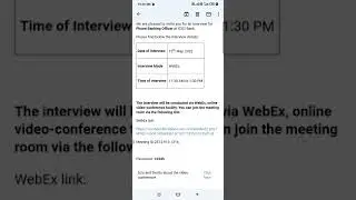 ICICI Bank phone 📱 banking officer re interview mail
