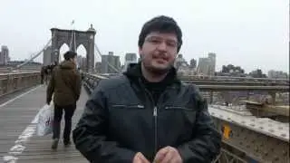 Cadeado da Thuane e do Pizzol na  Brooklyn Bridge