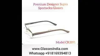 Premium Designer Metal Supra Spectacle Frame Glasses Online