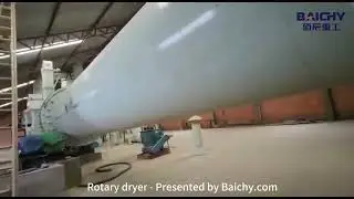 Single drum rotary dryer, kaoling clay limestone drum dryer plant