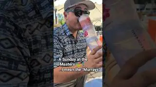 William Murray Pop-Up, Masters Weekend ⛳🍹#billmurray #golf #themasters