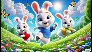 Hop Hop Little Bunnies | Bunny Adventure Song | Nursery Rhymes & Kids Songs | Kidz Cartoon Craze