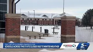 Schools across Oklahoma cancel classes, move to virtual learning Tuesday due to snow and ice