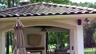 Outdoor Kitchen and Cabana, The Woodlands Texas