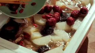 Traditional Aged Pickle Radish Soup with Cordyceps & Stuffed Pan Fry Shiitake Mushroom