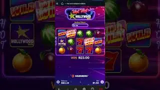 I doubled my money over on Hot Hot Fruits in Hollywood bets 