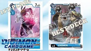 BEST BLUE DECK!!! 1st Place Vikemon Omega Deck Profile | Digimon TCG (EN)