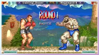 [Arcade] Super Street Fighter2x training12boxer VS MegamanX-8 #retro #capcom #ストリートファイター2