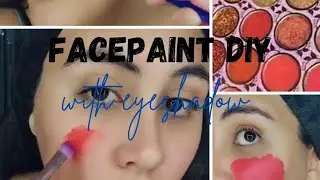 Viral Face paint DIY | eyeshadow facepaint #makeup #beauty #diy #viralvideo