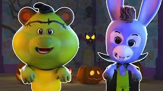 Scary Costumes & Potty Panic! 🎃🚽 Lala, Dada & The Bear&rsquo;s Halloween Camp Night