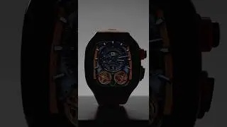 Amazing Premium V2 Apple Watch Ntpt Carbon Fiber Case with Orange Strap Really Cool #shorts