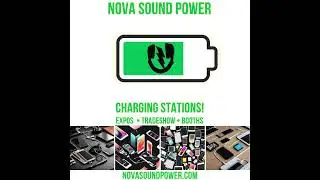 Nova Solar Power 🎧  Charging Station for Events⚡️ Power Series ⚡️ Discover at NovaSound.Shop 🌍