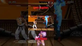 ICE RYU vs SHIN AKUMA - The most epic fight ever made !#mugen #shortsvideo #dc #viralvideo