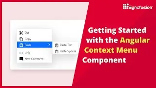 Getting Started with the Angular Context Menu