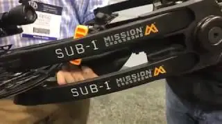 Live from the Mission Archery booth talking Sub-1 on Day 1 of #ata2018