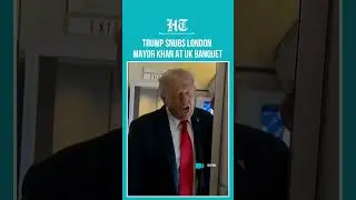 Trump Says He Blocked London Mayor Sadiq Khan From UK State Banquet | #shorts