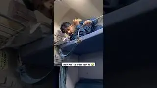 Train 🚂 me jab upper seat 💺 ho 😂 #shorts #youtubeshorts