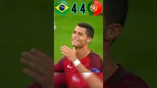 Intense Penalty Shootout Between Ronaldo and Neymar🥶 Portugal vs Brazil#ronaldo#neymar#portugal#cr7