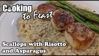 Scallops with Risotto and Asparagus