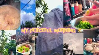 Peaceful Morning Routine 🌿 | Slow & Calm Start#dailyvlogs #vbloger #minivlog #food 