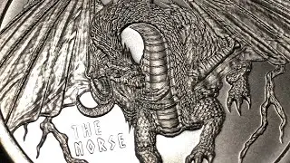 Norse Dragon Silver Coin &ldquo;World of Dragons&rdquo; Series