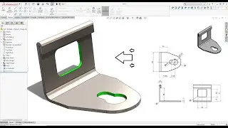 SolidWorks Sheet Metal Tutorial 2021! HEM command, Exercise nr.3! Learn from Home! :D