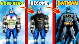 ROPE HERO BECOME BATMAN || ROPE HERO GOT BATMAN POWERS || ROPE HERO VICE TOWN || NEWTEL GAMING ||