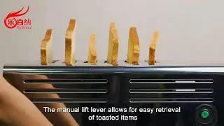 Stainless Steel 6 Slice Slot Bread Toaster for Restaurant #commercialkitchen #toaster