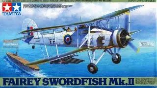1/48th scale Tamiya Fairy Swordfish MK. II part. 3 fuselage, horizontal stabilizer, and undersurface