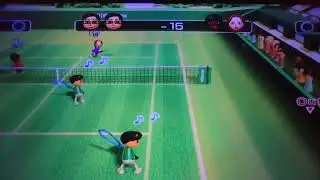Wii Sports - Tennis (Beating Elisa)