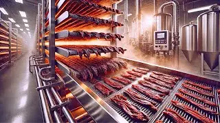 Como Se Hace La Carne Seca / Proceso De Fábrica De Cecina Seca
