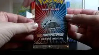 EX Ruby & Sapphire Booster Box Opening- Day 3 (Daily Opening 8/28/13)