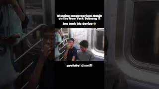 Blasting Inappropriate Music on the Subway *I Got Pressed* #shorts #prank