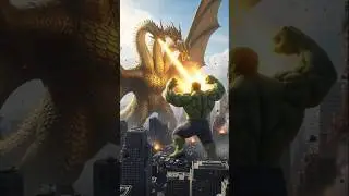 HULK VS DRAGON #Dragon #viral #marvel #hulk #avengers