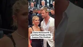 Chris Hemsworth and Elsa Pataky at the @festivaldecannes red carpet for the movie #Furiosa.