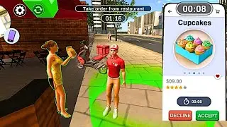 Cupcakes Delivered to Girlfriend | Urban Food Delivery Simulator game 3D #swiggy
