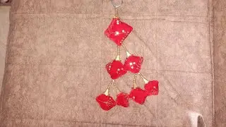 Beautiful chaniya choli latkan in red colour 